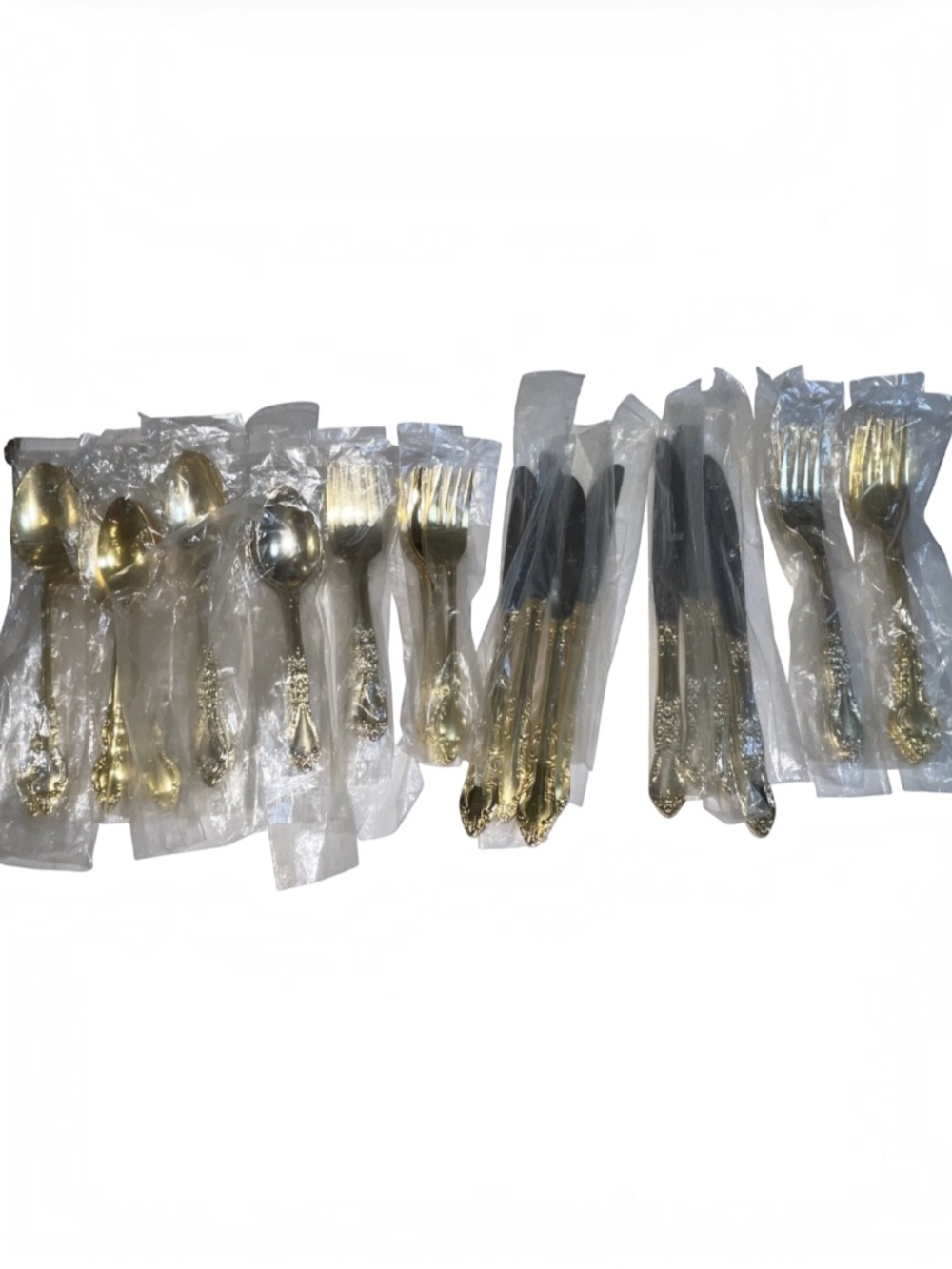 Share Oneida Golden Natchez 20-Piece Flatware Set Gold Tone Stainless Northlan